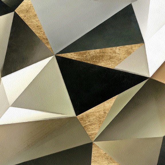 Triangle Wall No. 1 Variante 1 | 40x40 cm | Premium-Papier