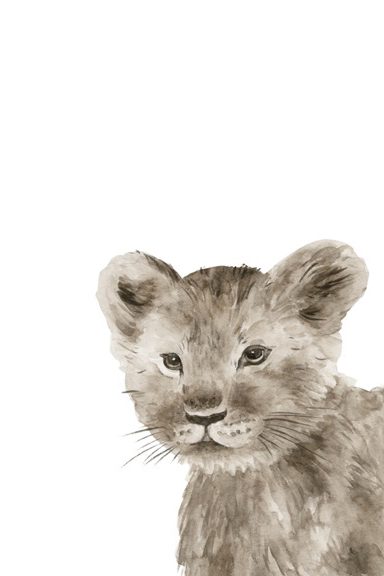 Animal Babies No. 1 - Lion Variante 1 | 13x18 cm | Premium-Papier