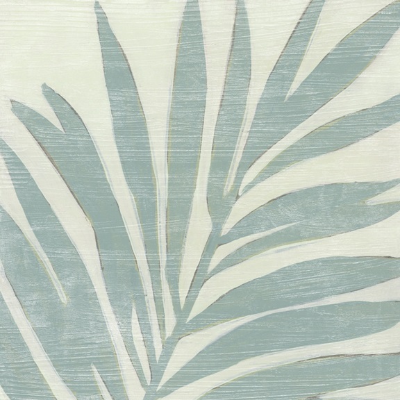 Slate-Blue Palms No. 3 Variante 1 | 40x40 cm | Premium-Papier
