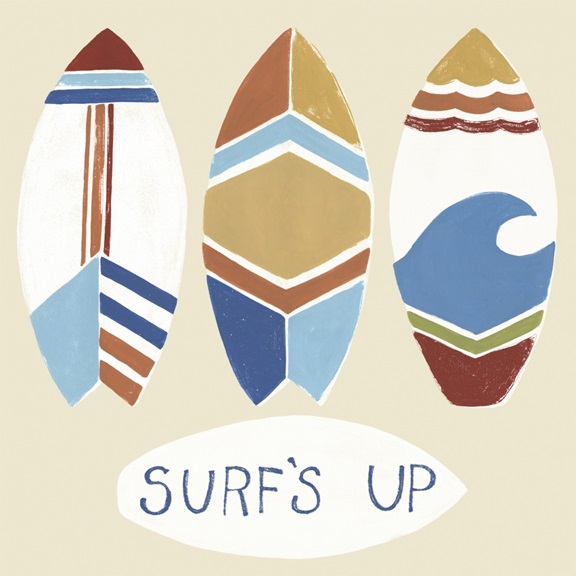 Surf's Up Variante 1 | 40x40 cm | Premium-Papier