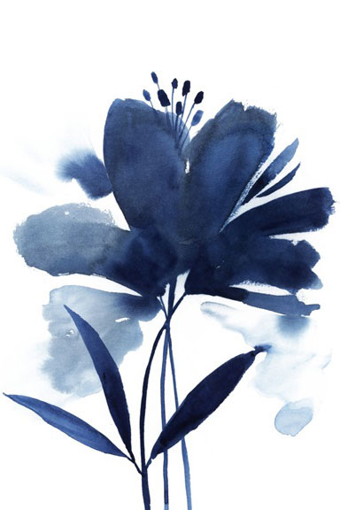 Blue flower No. 2 Variante 1 | 13x18 cm | Premium-Papier