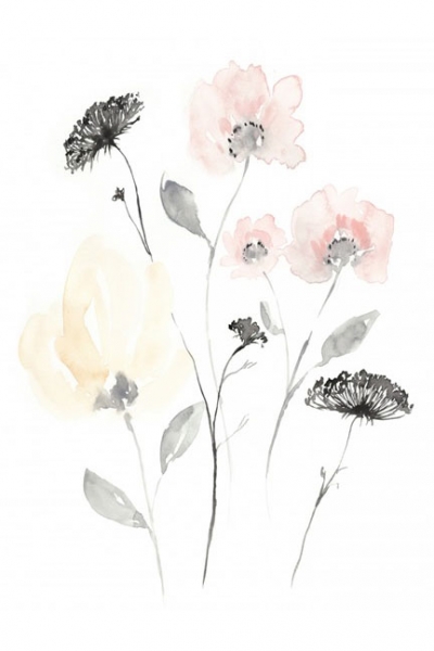 Elegant Wildflowers No. 2 Variante 1 | 40x40 cm | Premium-Papier