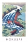 Katsushika Hokusai - The Waterfall Where Yoshitsune Washed His Horse at Yoshino in Yamato Province Variante 2