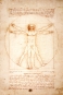 Leonardo da Vinci - The Vitruvian Man Variante 1