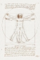 Leonardo da Vinci - The Vitruvian Man Variante 2