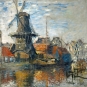 Claude Monet - The Windmill on the Onbekende Gracht, Amsterdam Variante 2