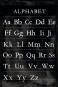 Alphabet on Black Variante 1