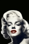 Marilyn Monroe Red Lips Portrait No. 6 Variante 1