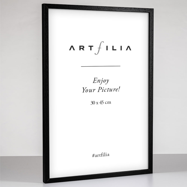 Bilderwand Koson - Flowers 4x 20x30 cm - 2x 30x45 cm | Schwarz | Kunstglas (2 mm)