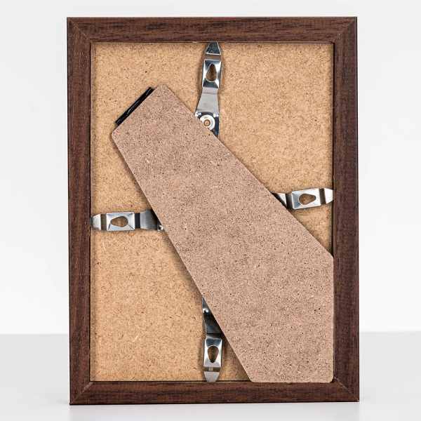 Bilderrahmen aus Holz - Dunkelbraun 13x18 cm