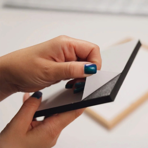 SnapReady Bilderrahmen mit Magnetpad 40x60 cm | Eiche | Kunstglas (1 mm)